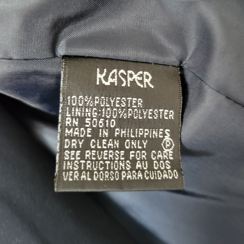 Kasper Navy Pant Suit 4 - Picture 7 of 7